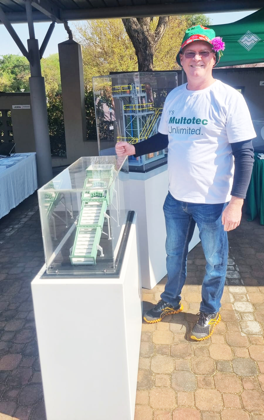 Multotec displayed its mineral processing models at the annual DRA vendor  day